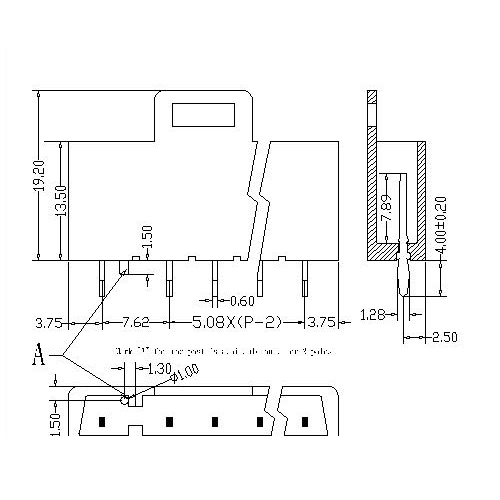 AT258V-5.08XXX-A Plug-in Terminal Block Pitch5.08