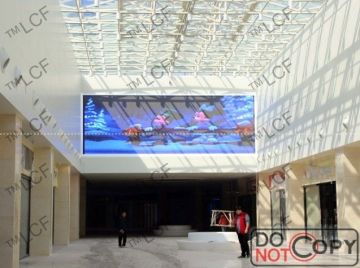 P10 Full Color Advertising Led Billboard Displays For Railway Stations, Public Area 256pixels