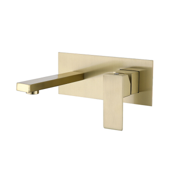 Black Gold Stainless Steel 304 Mixer Wall-Mounted Basin Bathroom Faucet