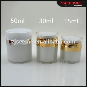 15ml 30ml 50ml empty airless pump jars round acrylic airless cosmetic jar