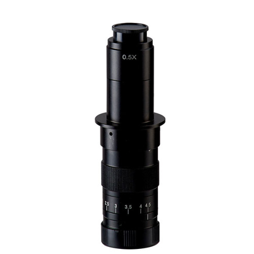 Lensa zoom mikroskop video 0,7-4,5x