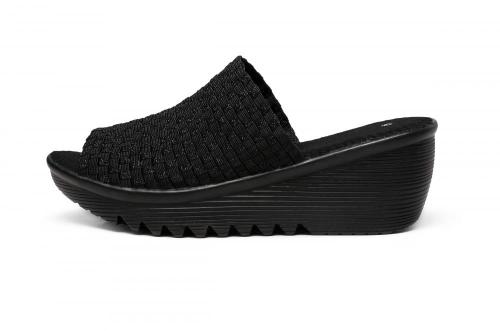 Thick - Lightweight PU Soles Woven Slippers