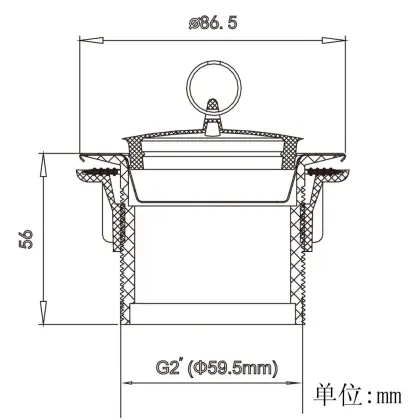 Mop Pool Drainer and Drain Fittings