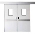 Medical galvanized electric sliding clean door double door