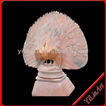 Marble Garden Decorative Peacock Statue YL-D133