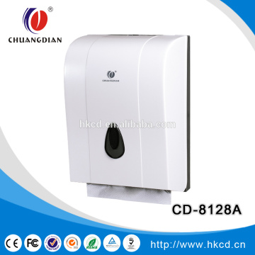 CD-8128 Wholesale Unique design ABS V-fold Hand paper towel tissue dispenser for toilet bathroom /office