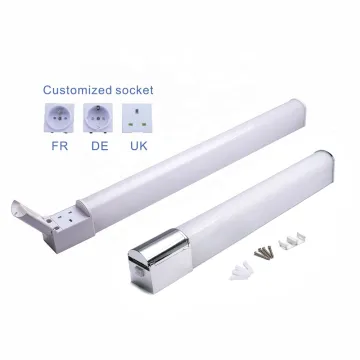 15W LED Mirror Light with Europe, France, UK Socket Plug: Bathroom Vanity Light Lamp