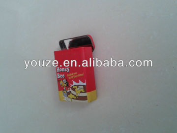 tin box with hinged lid