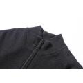 Pullover da uomo con collo a lupetto lavorato a maglia con mezza zip