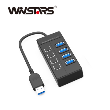 Portable 4 port USB 3.0 Hub Super Speed 5Gbps USB HUB