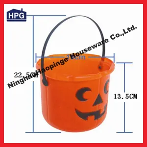 China promotional gift 2014 lighted halloween bucket wholesaler