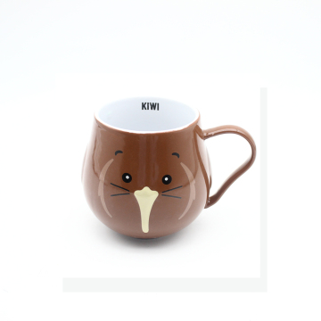 wholesale price irregular ceramic mug 300ml decal ceramic mug