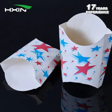 Logo printed different size single wall food french fries paper cup