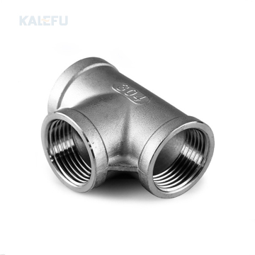 High-Quality 304/316 Stainless Steel Threaded TEE - Industrial Grade Tee for New Energy Applications
