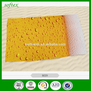 Personality and interesting printing microfiber beach towel