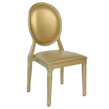 Royal Chairs for Hotel Event Party and Wedding Banquet - Ghost Chair Gold Luis