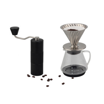 Stainless steel silver coffee dripper