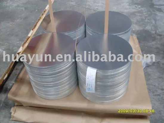 Aluminium circle for cooking utensils