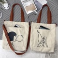 Heavy Canvas Zippered Shopping Tote Bags