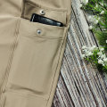 New Style Classical Horse Riding Breeches Full Silicone Anti-Pilling Kaki Equestrian Leggings for Rider