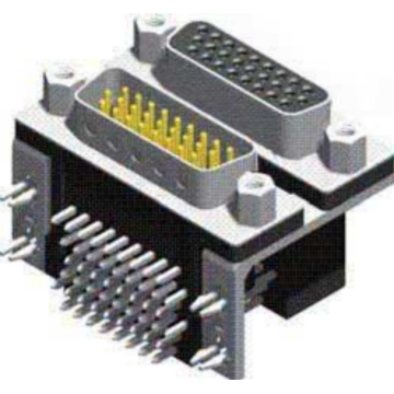 D-SUB Dual Port Right Angle 15PTO15P(stamped Pin)