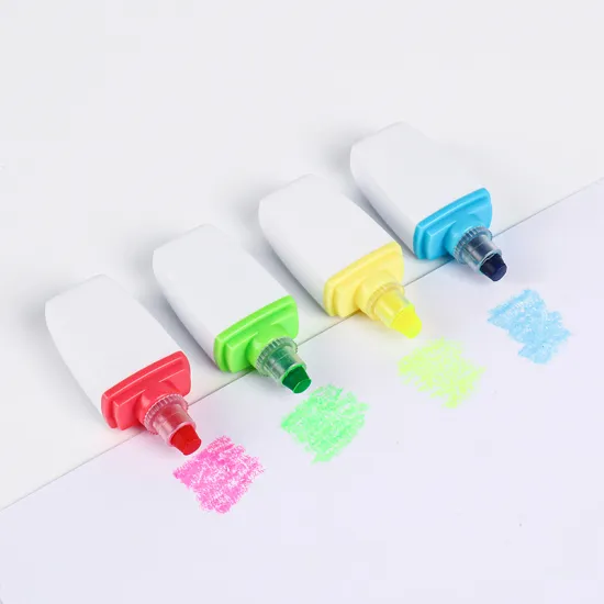 Cute Non-Toxic Gel Highlighter Markers Set in Bright Colors
