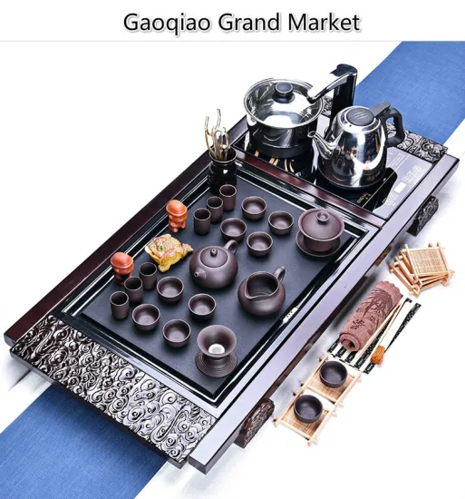 Hand Painted Ceramic Whole Tea Set Tea Cups With Wood Carving Tray&Grace china Porcelain Tea sets