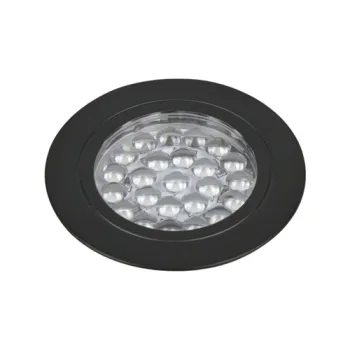 12V LED Under Cabinet Puck Lights Plug in, with Manual Switch, Single Puck LED Light for Closet,Counter,Showcase,12Vdc Low Volta