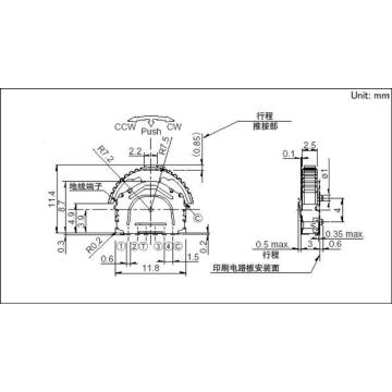 ALPS Switch Type Multifunctional Operating Device