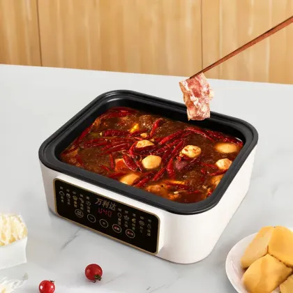 Latest 3-Layer Stainless Steel Multi-Function Electric Steamer with Hot Pot