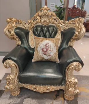 luxury genuine leather chesterfield tufted living room sofa