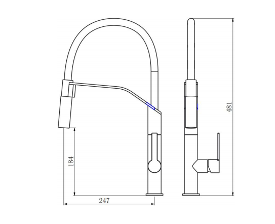 Essence Professional Single-Handle Kitchen Faucet