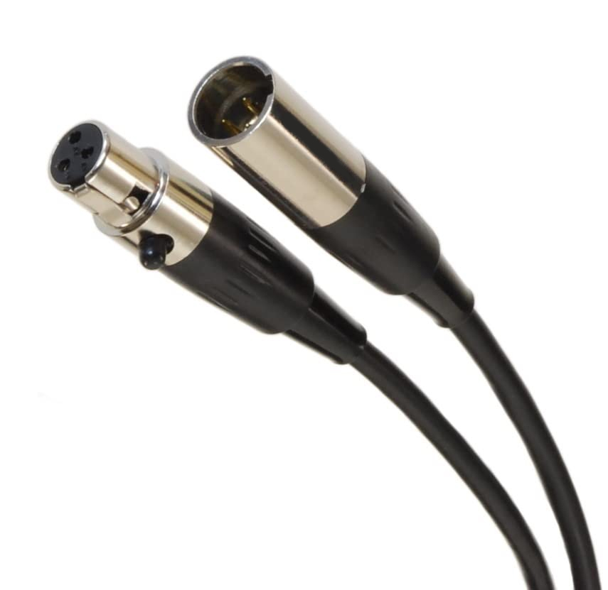 Mini XLR 3Pin Male to Female Audio Cable