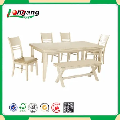Wooden table combination of chair of mensal chair a table for four