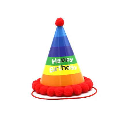 Paper Material Adult Kid Colorful Cone Party Hats