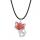 Cherry Quartz Luck Collar Fox Collar para mujeres Men Curry Energy Crystal Amuleto Animal Pendiente Gémonos Regalos