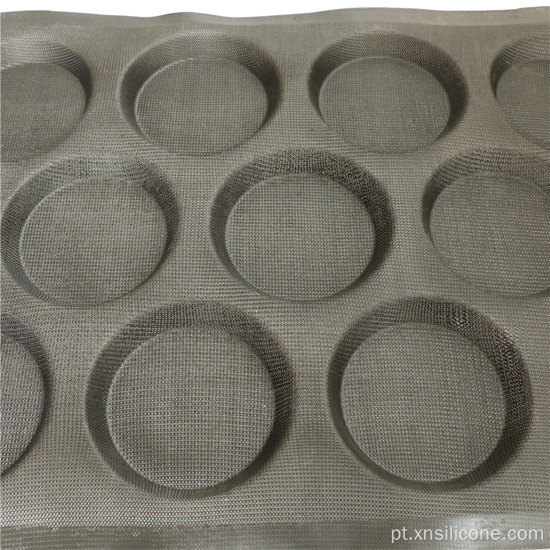 Grado em alimentos não -estick 14 Buns Buns Silicone Baking Mold