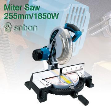 Serra de esquadria de 255mm 1850W, máquina de carpintaria, marcenaria Serra, máquina de corte