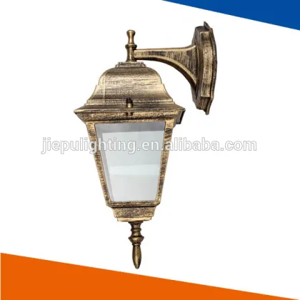 Europe style exterior lighting ancient gold down E27 palace lamp with glass cover