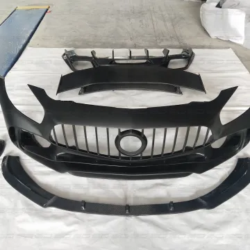 P Design Dry Carbon Fiber Front Bumper and Lip Kit for Mercedes-AMG GT/GTS