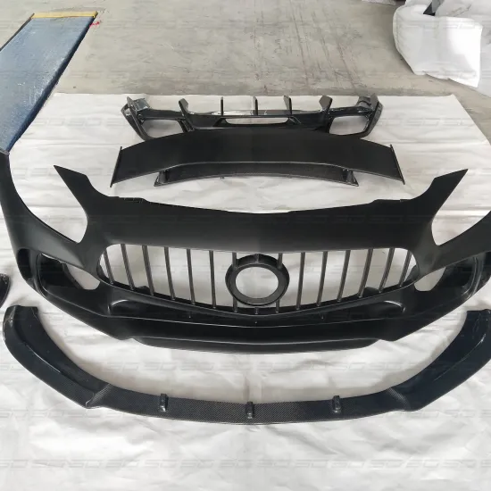 P Design Dry Carbon Fiber Front Bumper and Lip Kit for Mercedes-AMG GT/GTS
