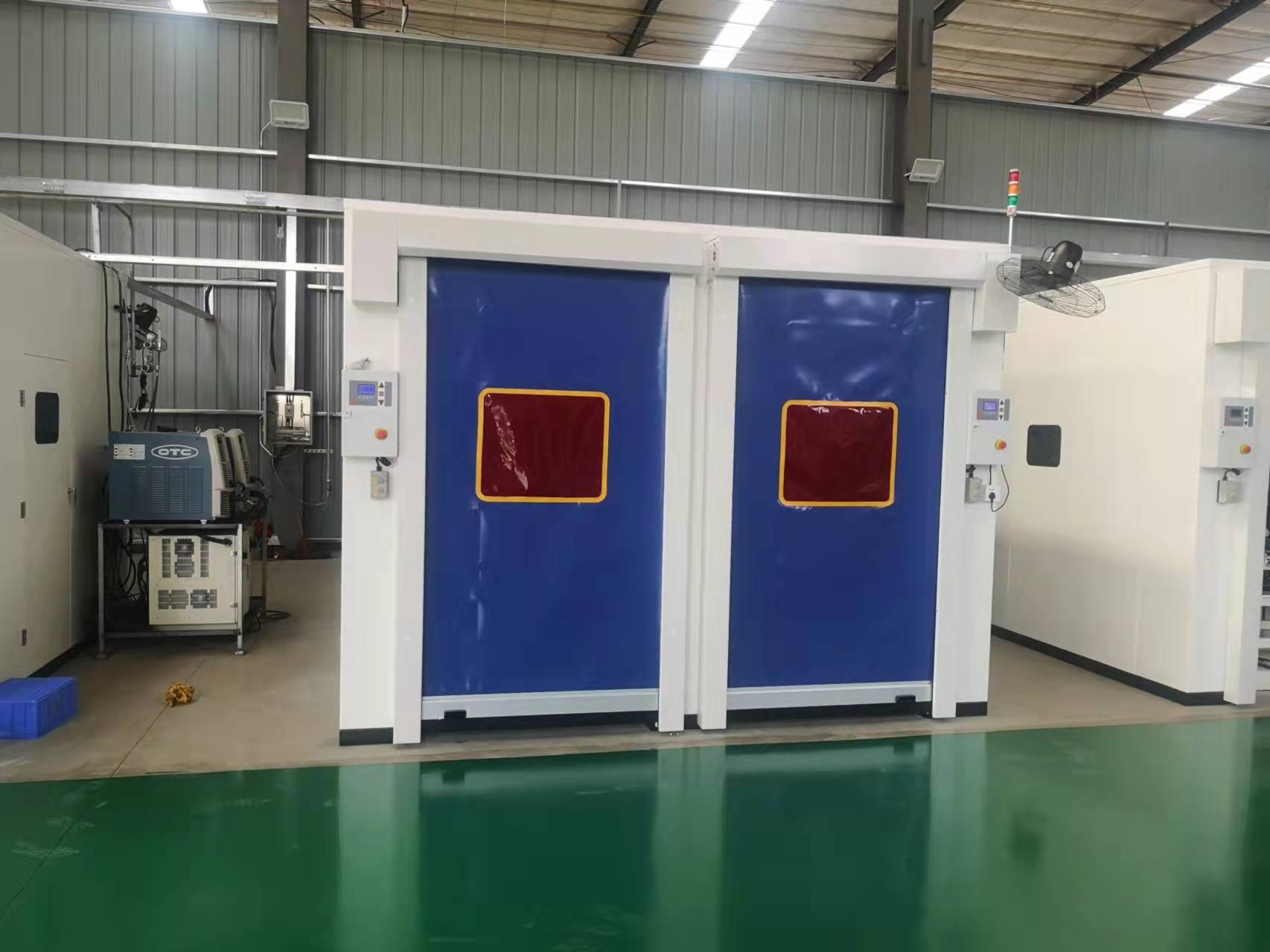 robotic welding cells high speed rolling door