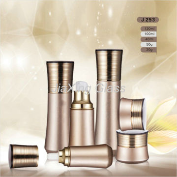Skin Care Packaging Sets Glass Empty Cosmetic Containers For Cosmetic Serum / Cream