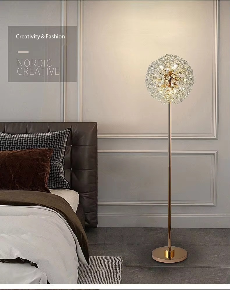 Elegant-Floral-Dandelion-Floor-Lamp