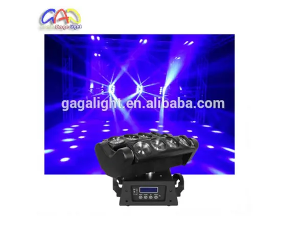Hot Products to Sell Online 8 PCS LED White Spider Moving Head DJ Lighting Stage Lights