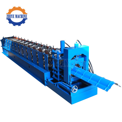 Galvanized Steel Roofing Ridge Cap Cold Forming Machine