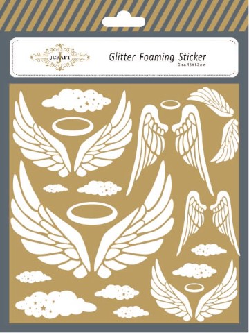 The angel rings Glitter Foaming Sticker