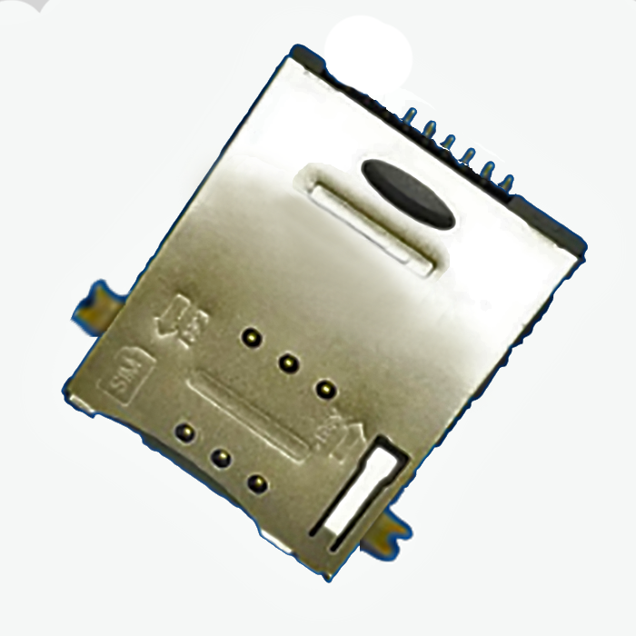 SIM Series 6Pin 1.85mm Large Foot Height Connector