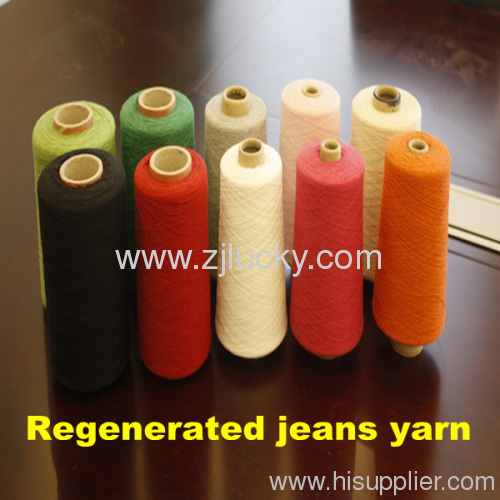 Regenerated Colored Jeans Yarn 