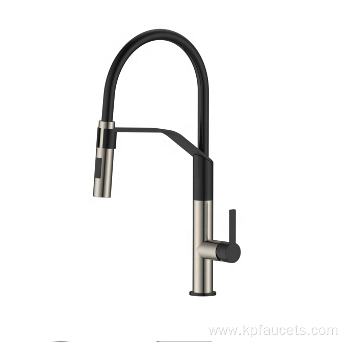 Pull Down Chrome Kitchen Faucet Kitchen Tap Matte Black